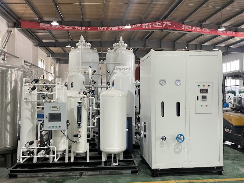 PSA technology separates oxygen from air for continuous and cost-effective supply.